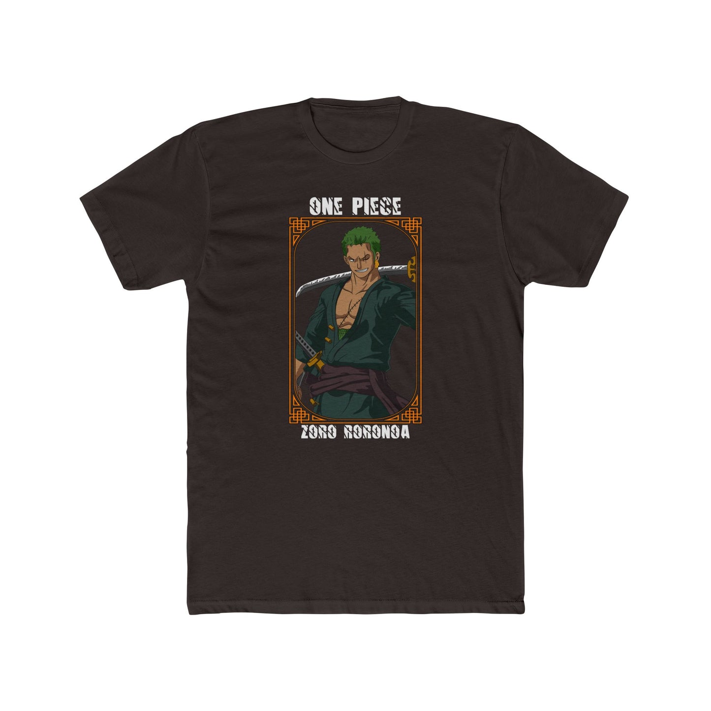 One Piece Zoro Roronoa Unisex Cotton Crew Tee - Stylish Anime T-shirt for Fans - CreativeRino