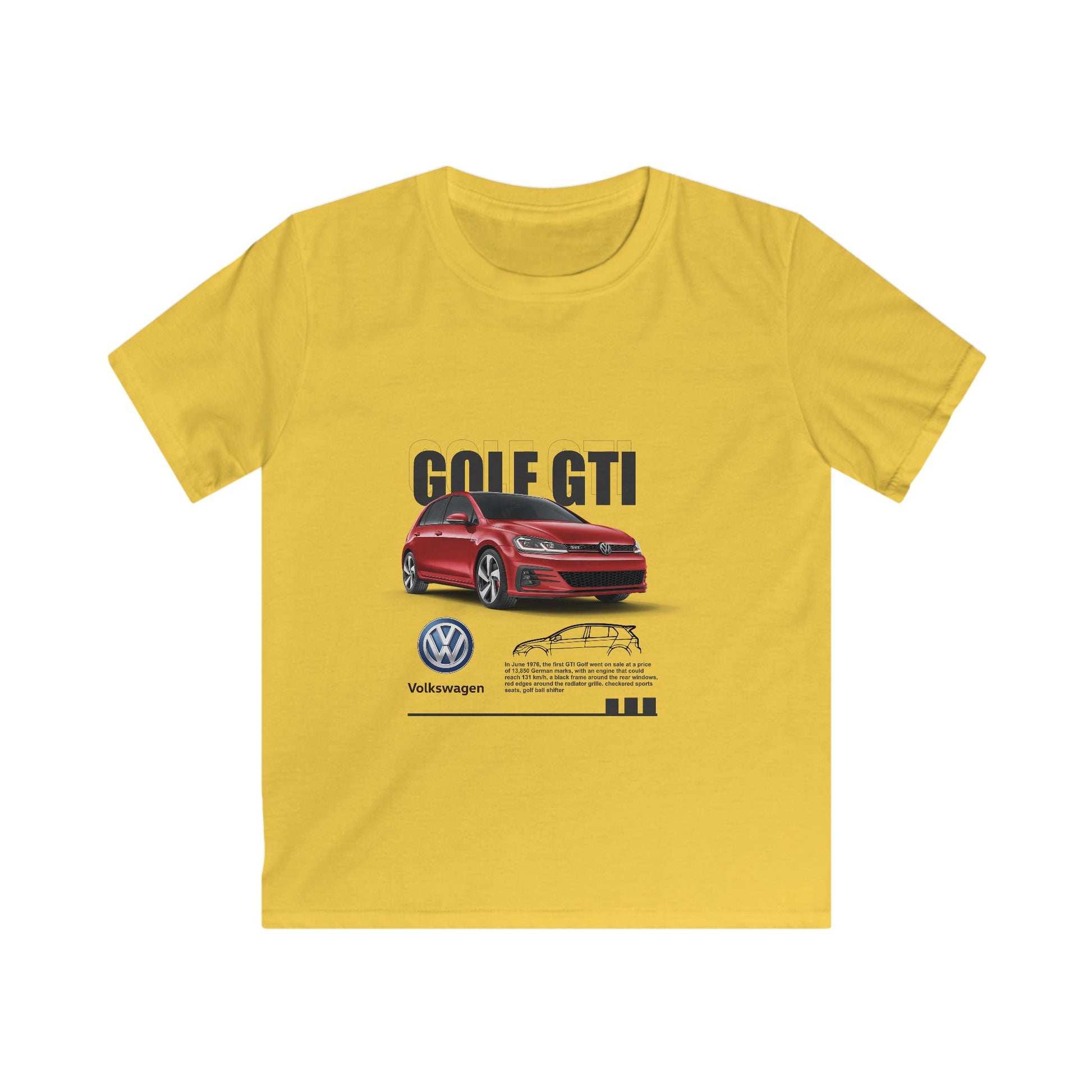 Golf GTI Kids  Tee - Fun Volkswagen Design for Young Car Enthusiasts - CreativeRino