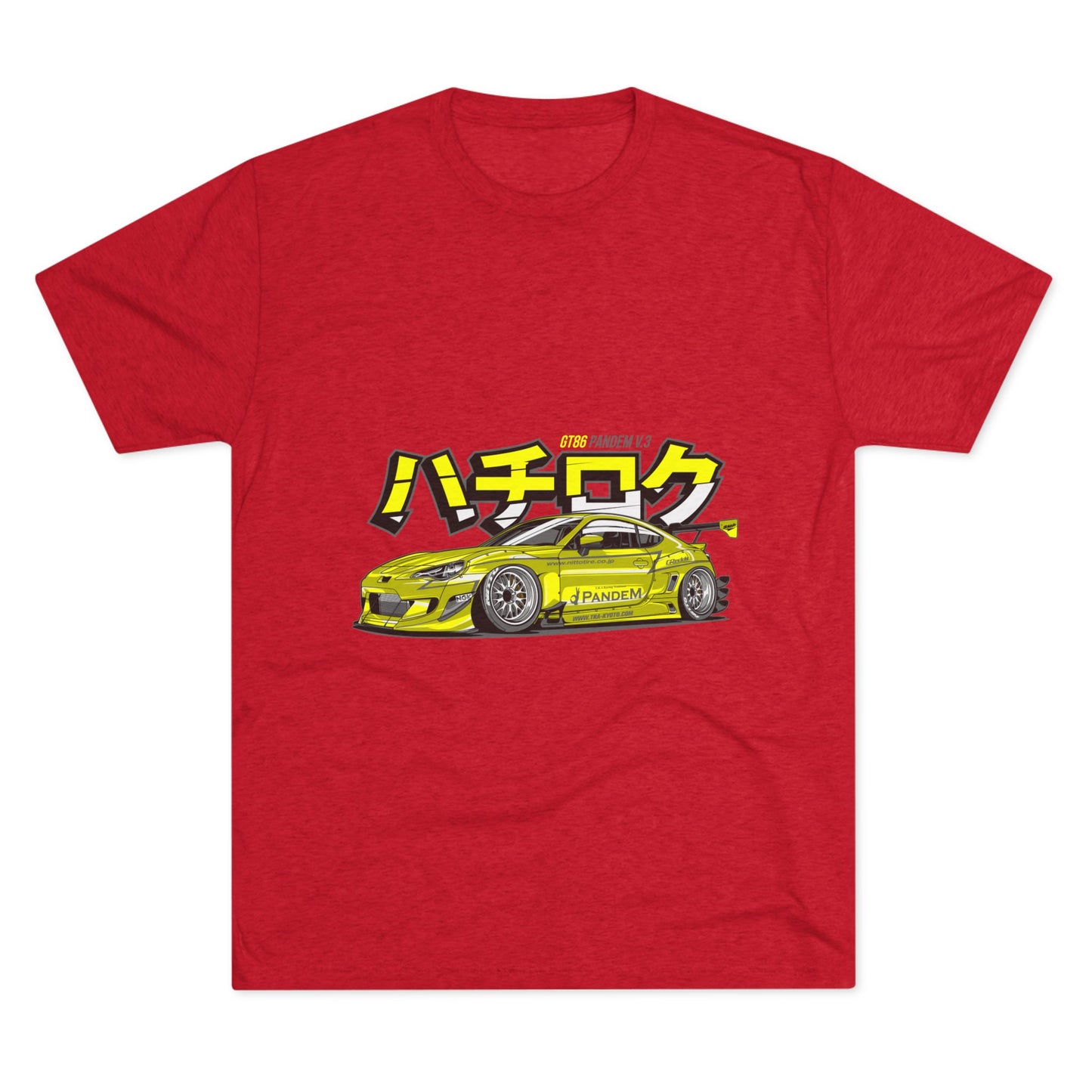 Racing Vibes Unisex Tri-Blend Crew Tee - Japanese Car Graphic T-shirt - CreativeRino