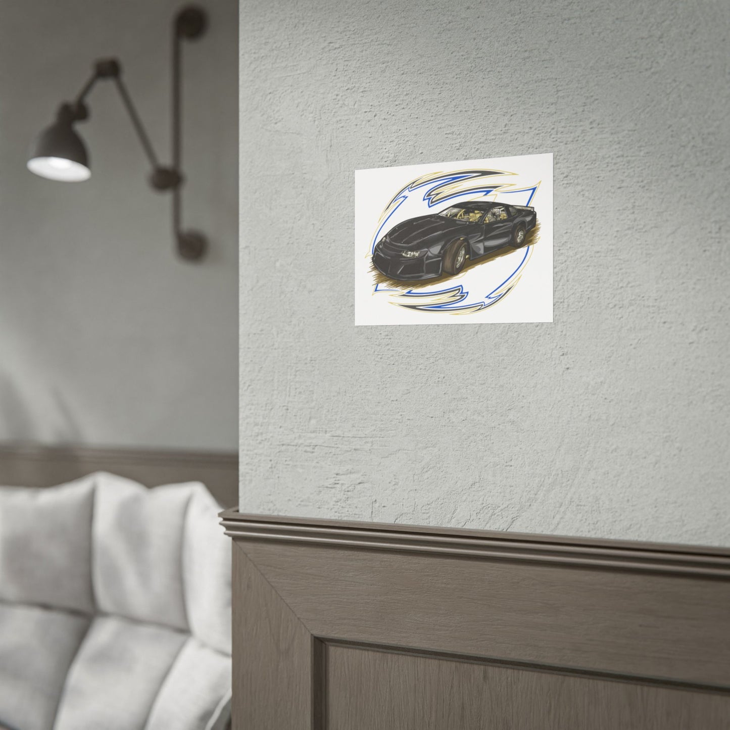 Racing Car Rolled Poster | Automotive Art Print for Car Enthusiasts - CreativeRino