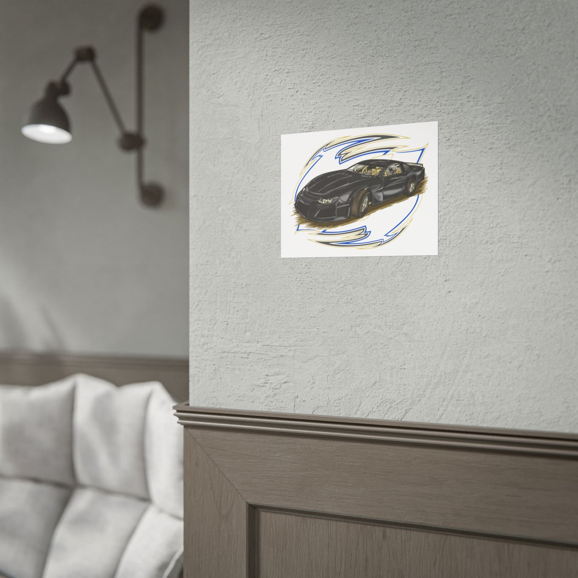 Racing Car Rolled Poster | Automotive Art Print for Car Enthusiasts - CreativeRino