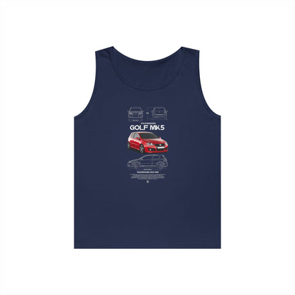 Cool Volkswagen Golf MK5 Unisex Heavy Cotton Tank Top - CreativeRino