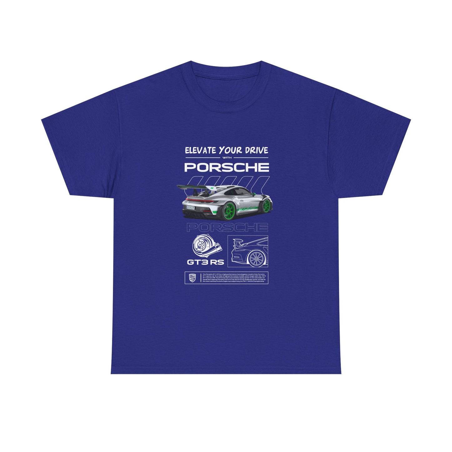 Porsche 911 Elevate Your Drive Unisex Heavy Cotton Tee - CreativeRino