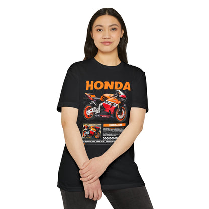 Honda CBR Motorcycle Unisex Jersey T-shirt - Perfect for Bikers and Racing Enthusiasts - CreativeRino