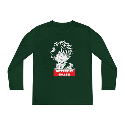 My Hero Academia Youth Long Sleeve Tee - Detroit Smash Anime T-shirt - CreativeRino