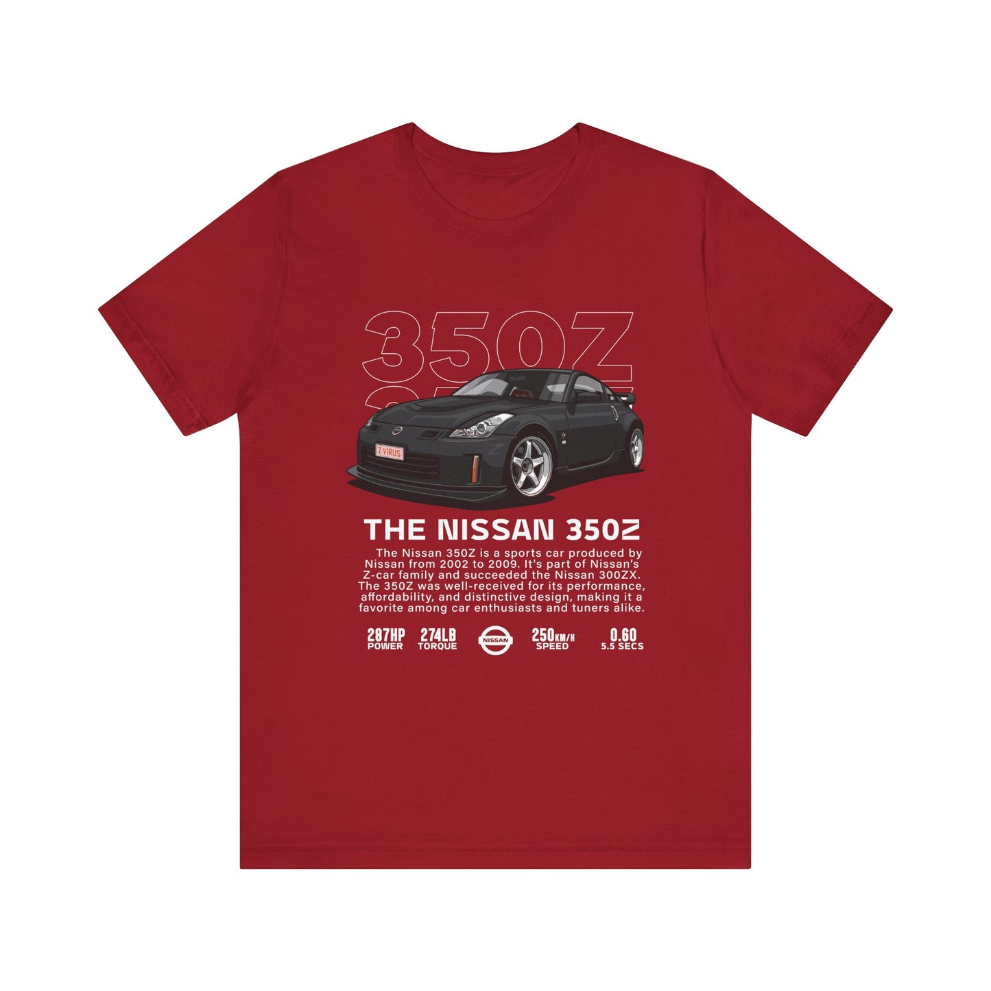 Nissan 350Z Unisex Tee – Perfect for Car Enthusiasts and Motoring Events - CreativeRino