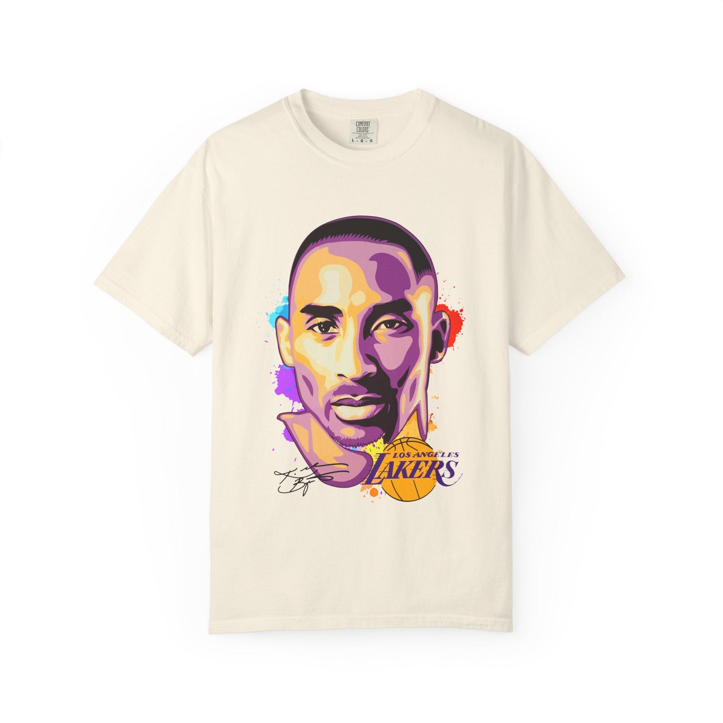 Kobe Bryant Unisex Garment-Dyed T-shirt - Vibrant Basketball Tribute Tee - CreativeRino