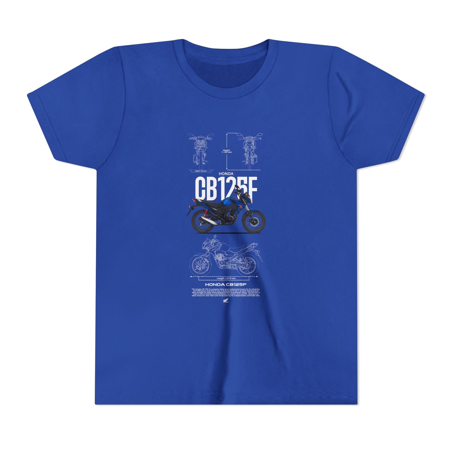 Honda CB125F Youth Motorcycle Graphic T-shirt - CreativeRino