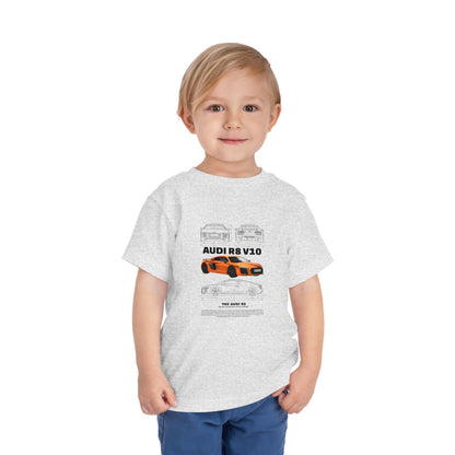 Audi R8 Car Lover Tee -  Graphic Short Sleeve Shirt | Car T-shirt - CreativeRino