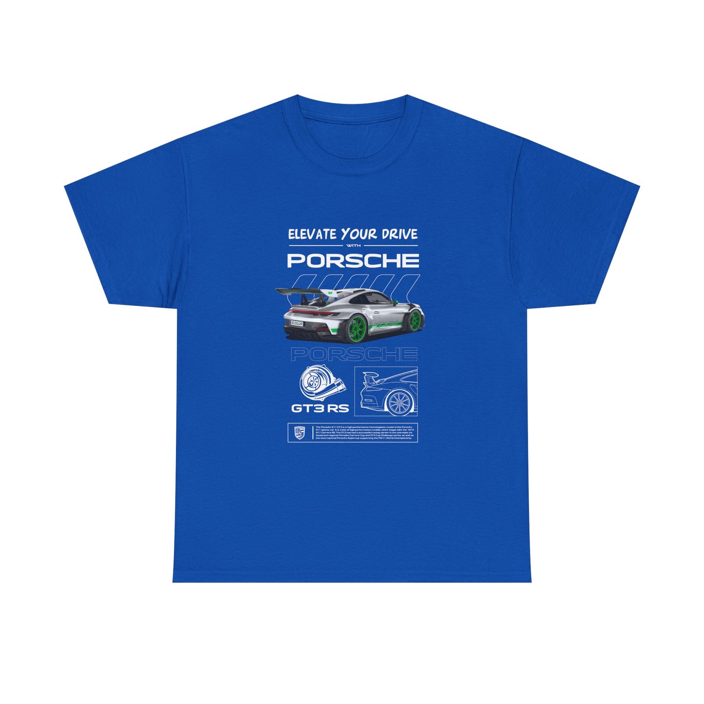 Porsche 911 Elevate Your Drive Unisex Heavy Cotton Tee - CreativeRino