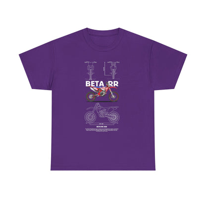 Unisex Heavy Cotton Tee - Beta RR Motorcycle Graphic T-shirt - CreativeRino