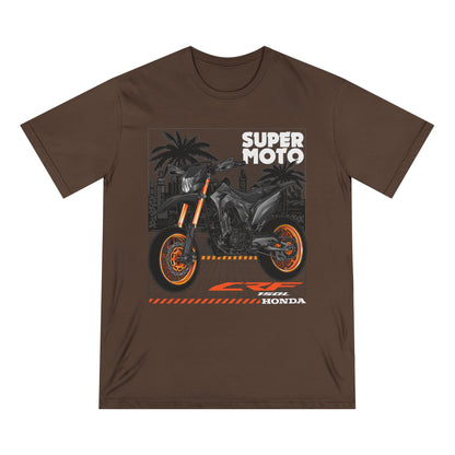 Super Moto Honda T-Shirt | Organic Cotton Tee for Motorcycle Enthusiasts - CreativeRino