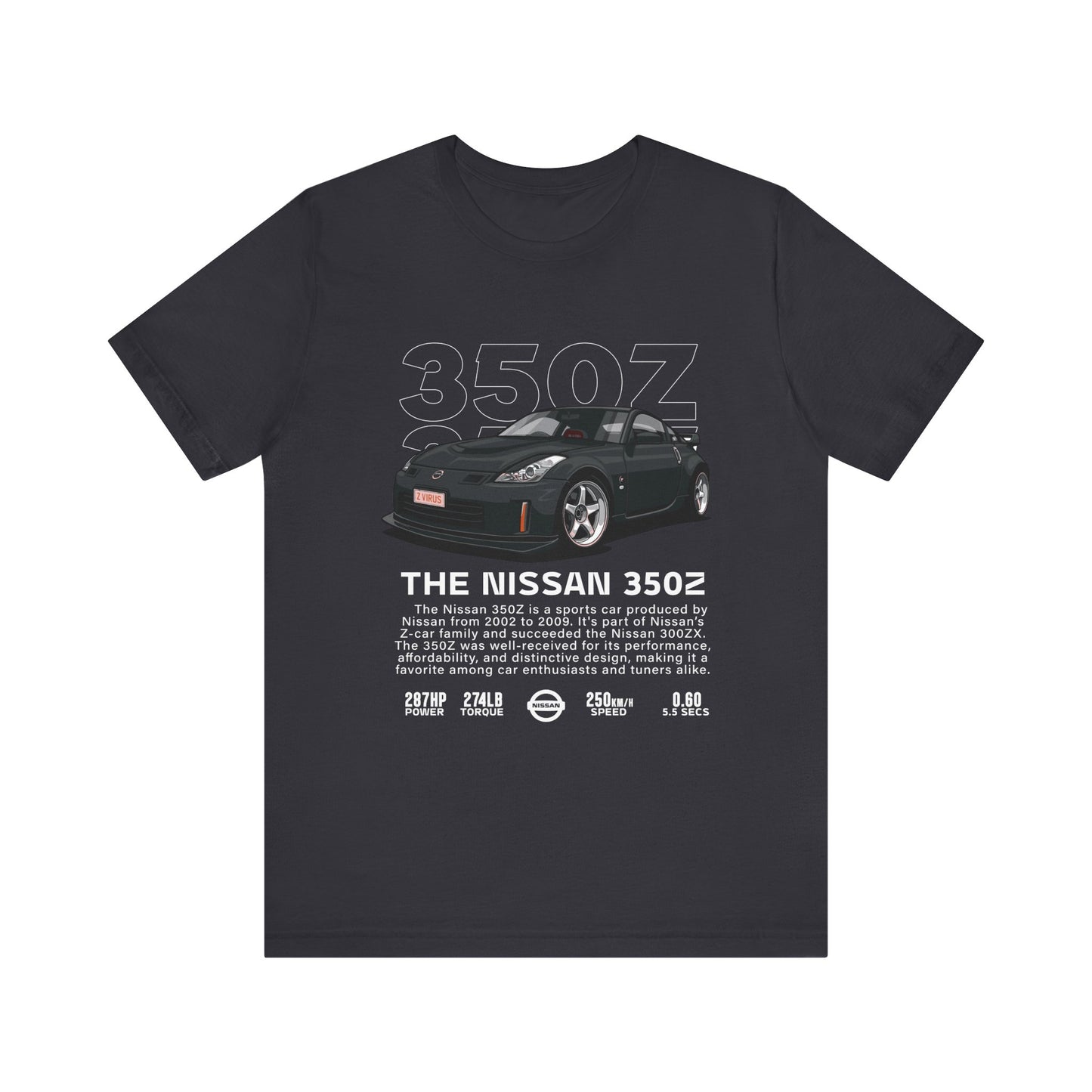 Nissan 350Z Unisex Tee – Perfect for Car Enthusiasts and Motoring Events - CreativeRino