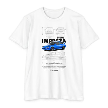 Subaru Impreza WRX STI Graphic Tee - Unisex CVC Jersey T-Shirt for Car Lovers - CreativeRino
