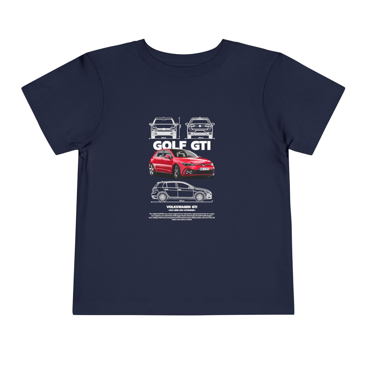 Volkswagen Golf GTI Kids Tee - Cool Car Design for Little Enthusiasts - CreativeRino