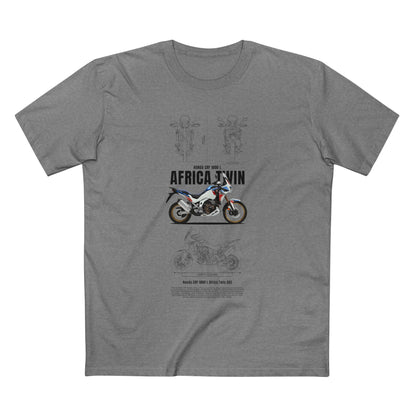 Honda CRF 1000 L Africa Twin ABS Motorcycle Enthusiast Tee - Africa Motorcycle T-shirt Design - CreativeRino