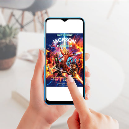 Guardians of the Galaxy Birthday Invitation Template - CreativeRino