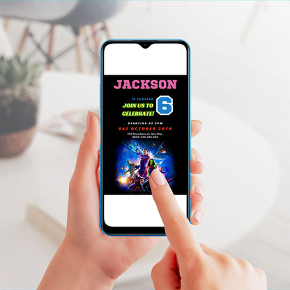 Guardians of the Galaxy Birthday Invitation Template - CreativeRino