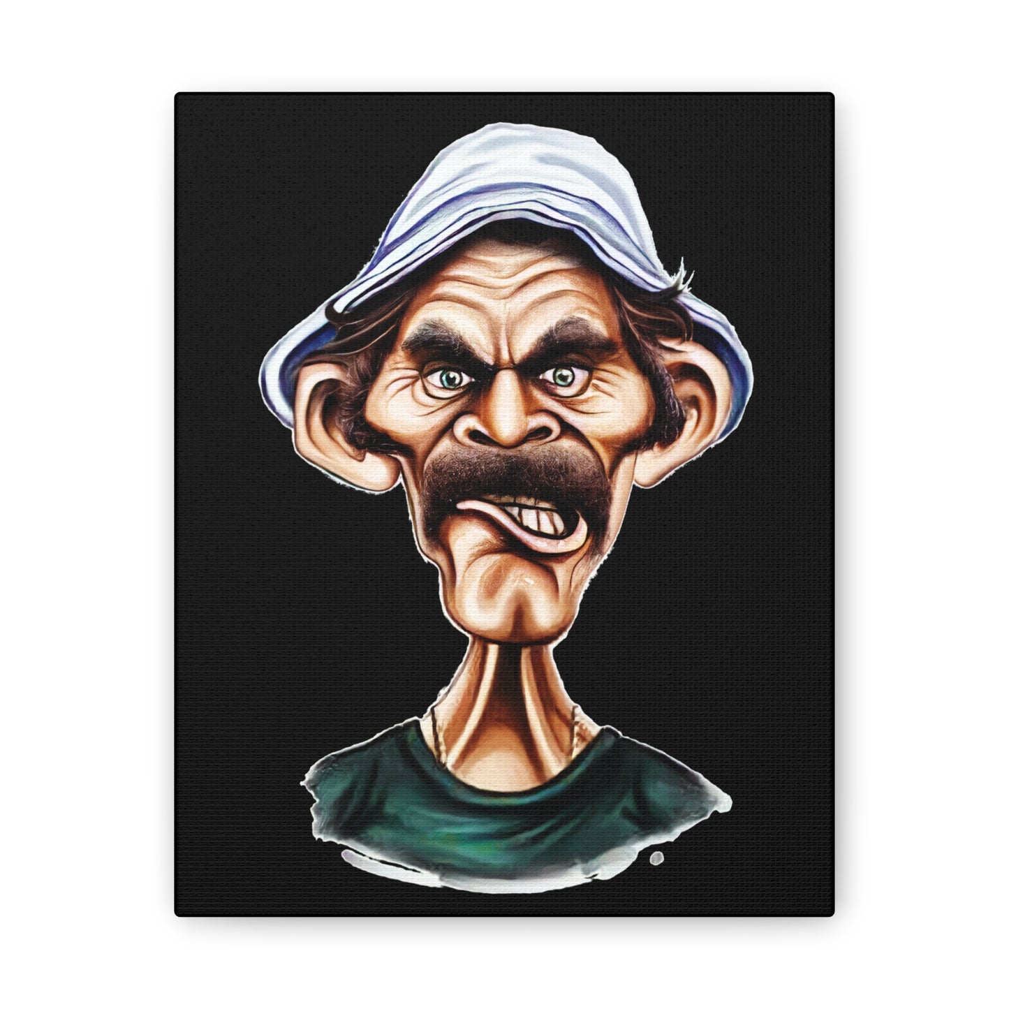 Don Ramon Character Wall Art Canvas - Unique Stretched Canvas Print - CreativeRino