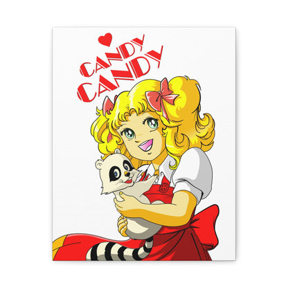 Candy Candy Wall Art - Whimsical Matte Canvas Print for Anime Lovers - CreativeRino