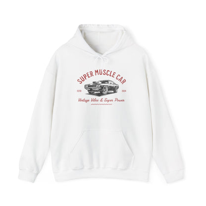 Super Muscle Car Hoodie - Unisex Heavy Blend Sweatshirt for Car Enthusiasts - CreativeRino