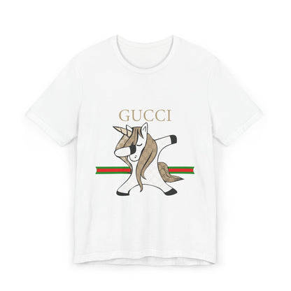 Gucci Unicorn Unisex Jersey T-Shirt - Stylish Fashion Tee for Unicorn Lovers - CreativeRino