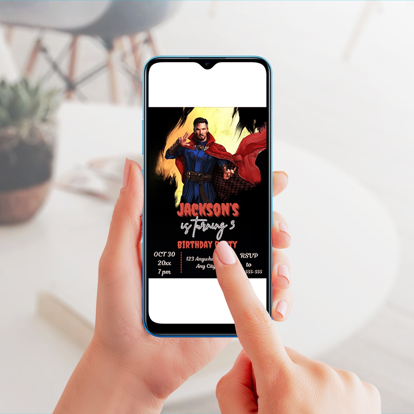Doctor Strange Birthday Invitation Template - CreativeRino