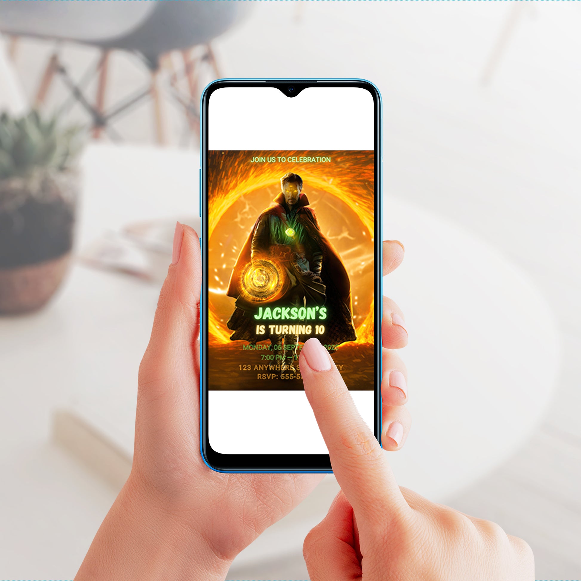 Doctor Strange Birthday Invitation Template - CreativeRino