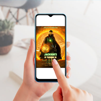Doctor Strange Birthday Invitation Template - CreativeRino