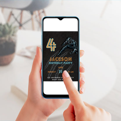 Black Panther Birthday Invitation Template - CreativeRino