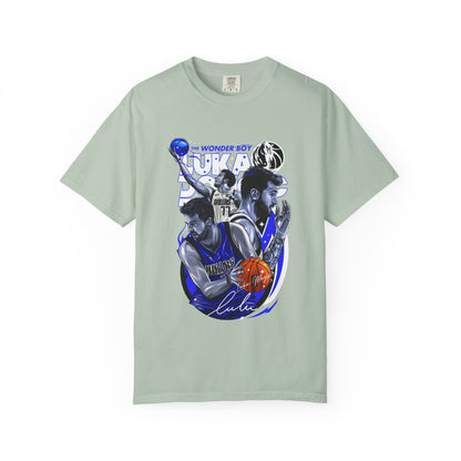 Unisex Garment-Dyed T-shirt | Luka Doncic "The Wonder Boy" Basketball Tee - CreativeRino