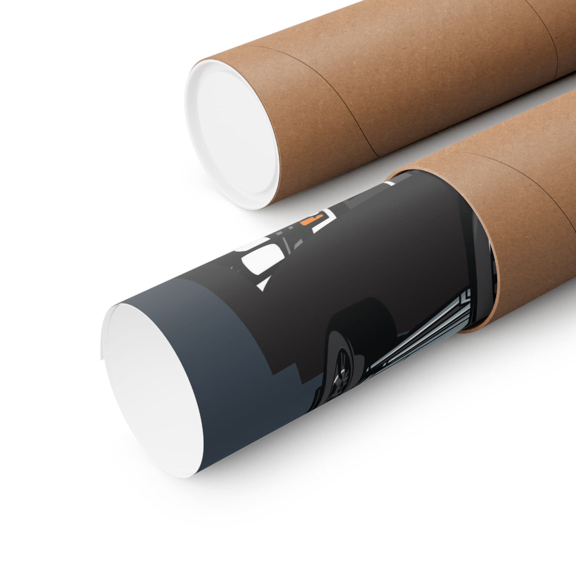 Stylish Matte Square Posters featuring Sleek Pickup Truck Design - CreativeRino