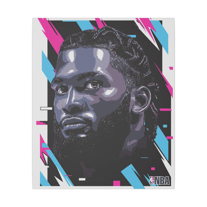 NBA Player Portrait Canvas Art - Stretched Matte Wall Decor - CreativeRino