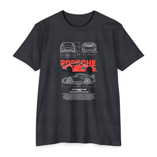 Porsche Gt3rs Vintage Graphic Unisex T-Shirt | Perfect Gift for Car Enthusiasts - CreativeRino