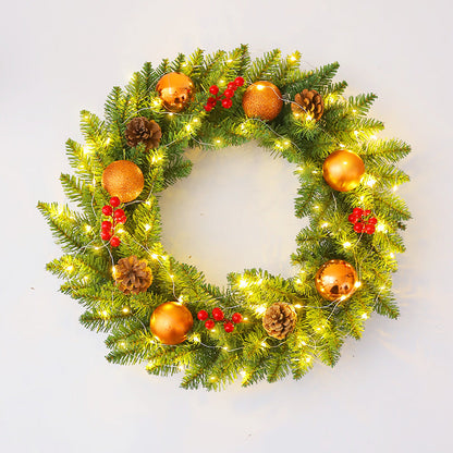 Multi-Size Christmas Rattan Wreath (30-60cm) | Door & Window Holiday Scene Decoration eprolo