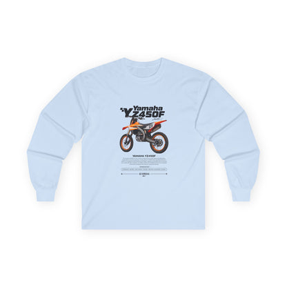 Yamaha YZ450F Long Sleeve Tee - Racing Enthusiast Apparel Motorcycle T-shirt - CreativeRino