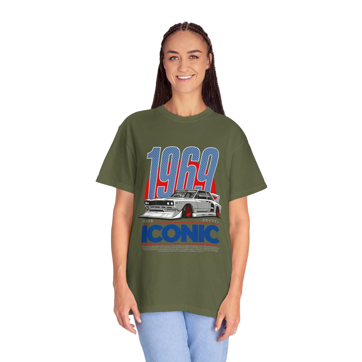 1969 Iconic Car Unisex Garment-Dyed T-Shirt - Perfect for Car Enthusiasts - CreativeRino