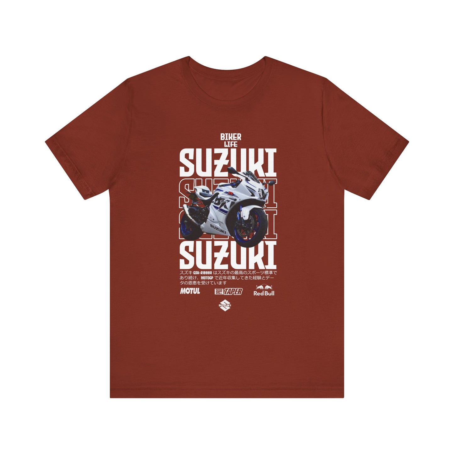 Biker Life Suzuki Unisex Short Sleeve Tee - Perfect T-shirt for Motorcycle Enthusiasts - CreativeRino