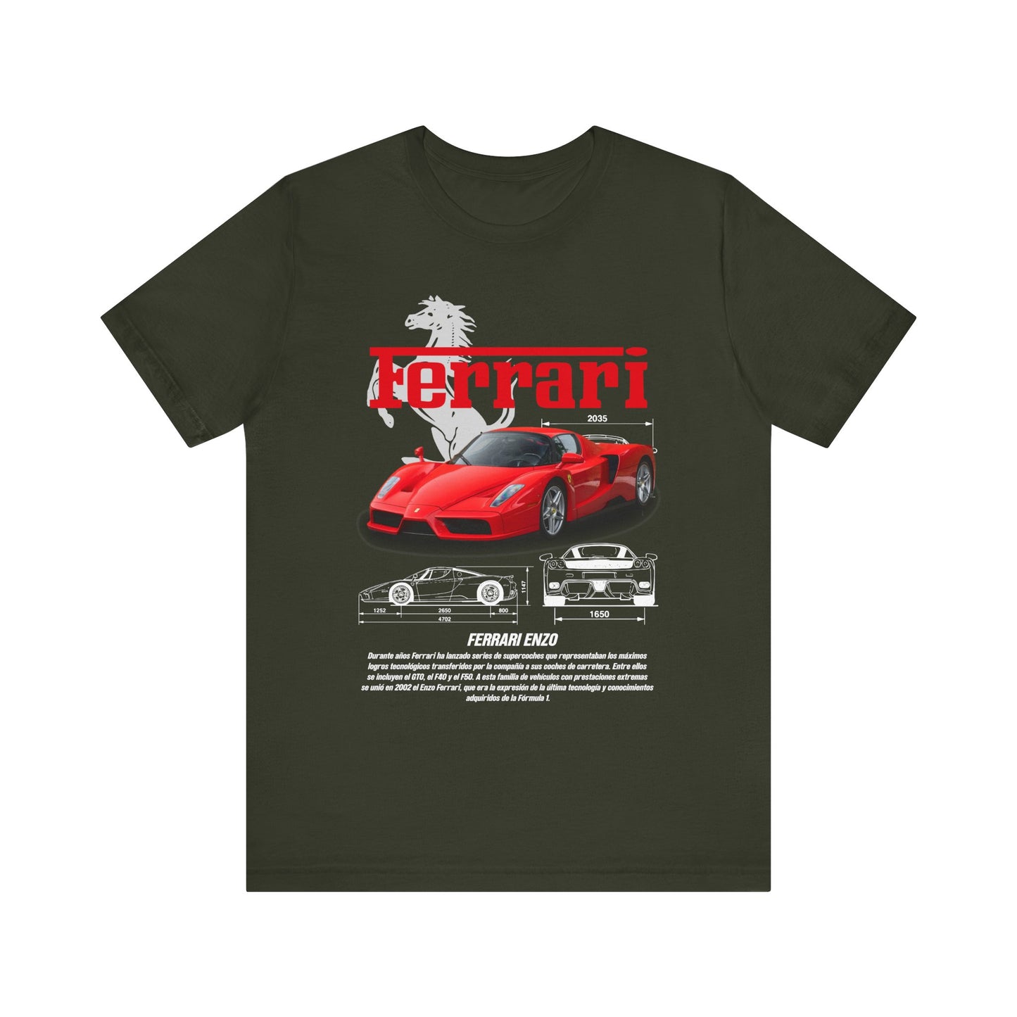 Ferrari Enzo Unisex Graphic Tee - Car Enthusiast T-shirt - CreativeRino