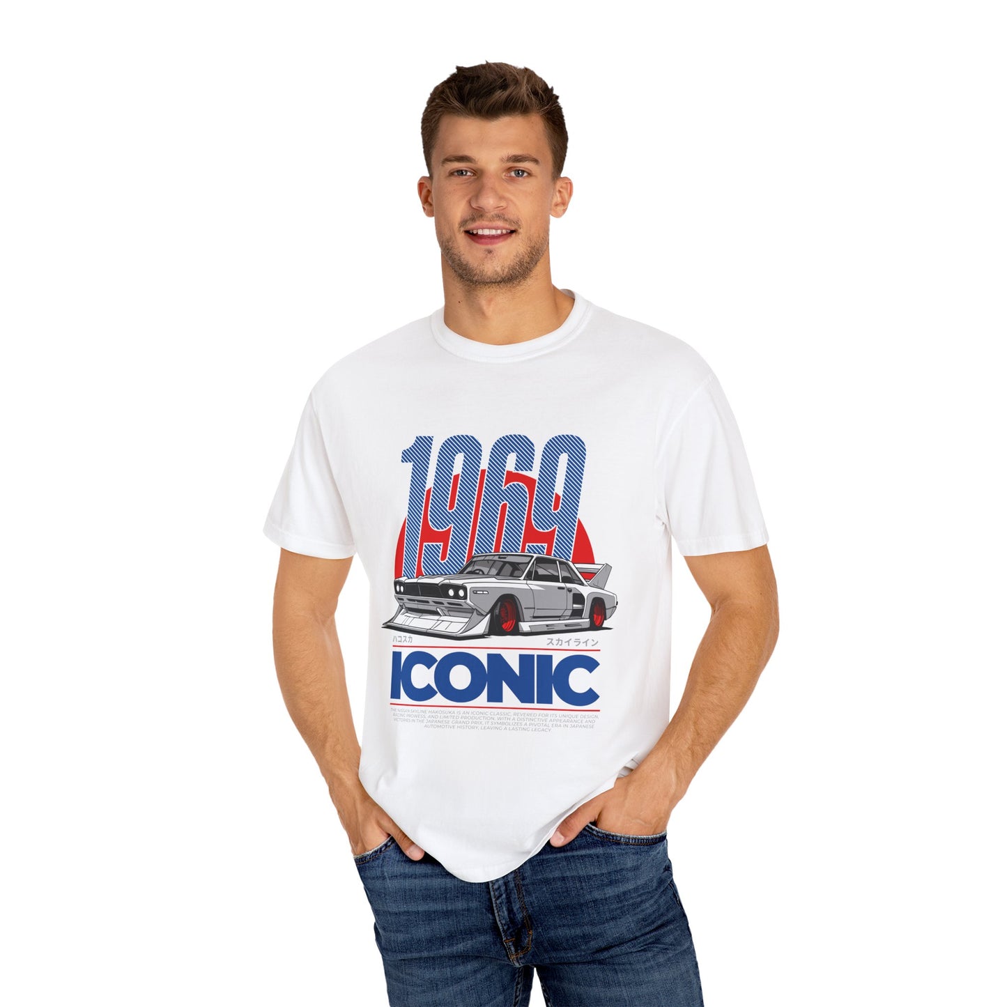 1969 Iconic Car Unisex Garment-Dyed T-Shirt - Perfect for Car Enthusiasts - CreativeRino