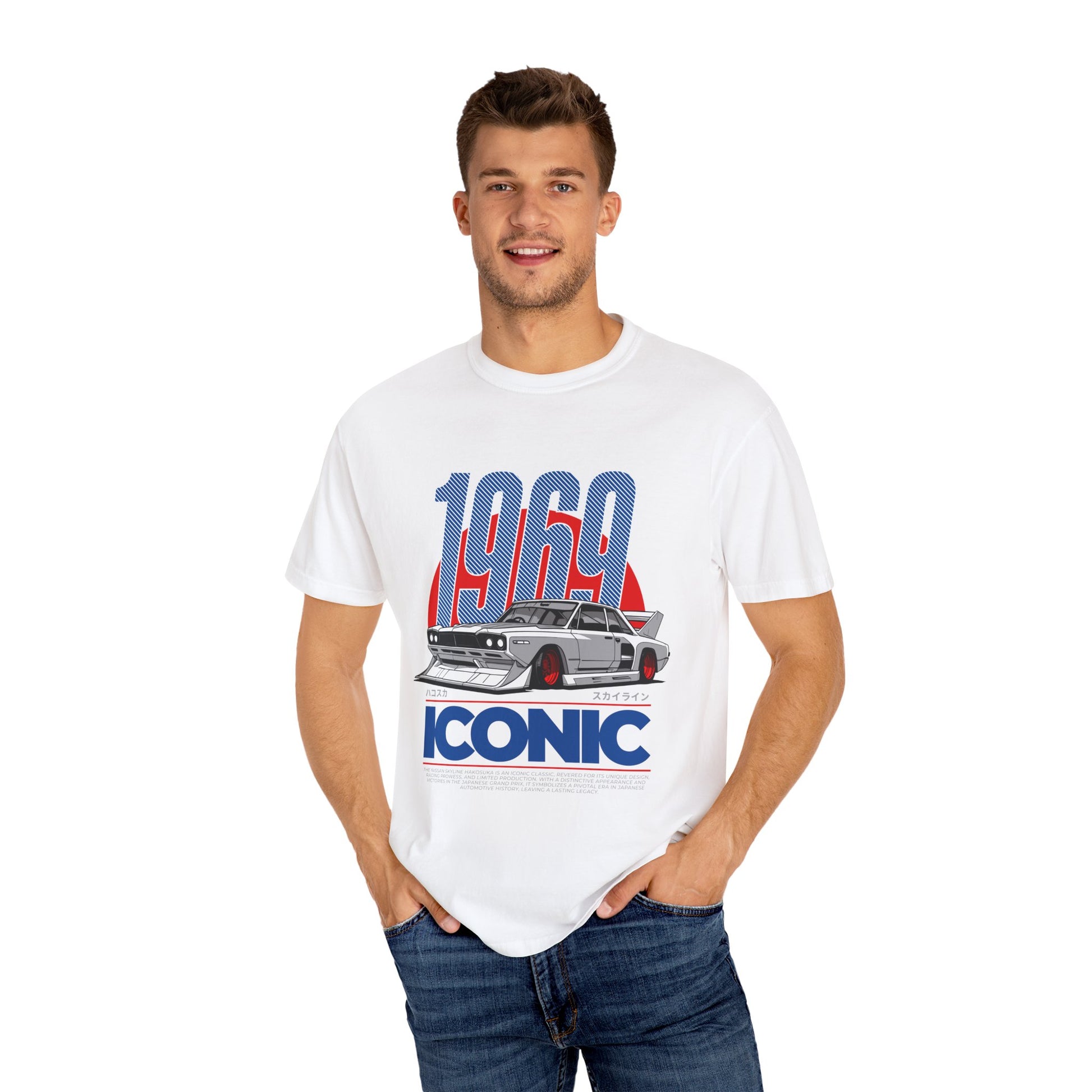 1969 Iconic Car Unisex Garment-Dyed T-Shirt - Perfect for Car Enthusiasts - CreativeRino
