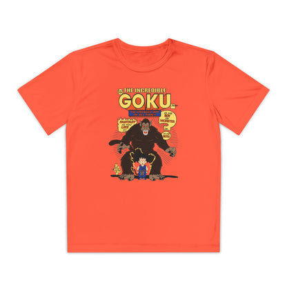 Youth Goku Graphic Tee - Fun Superhero Anime T-Shirt for Kids - CreativeRino