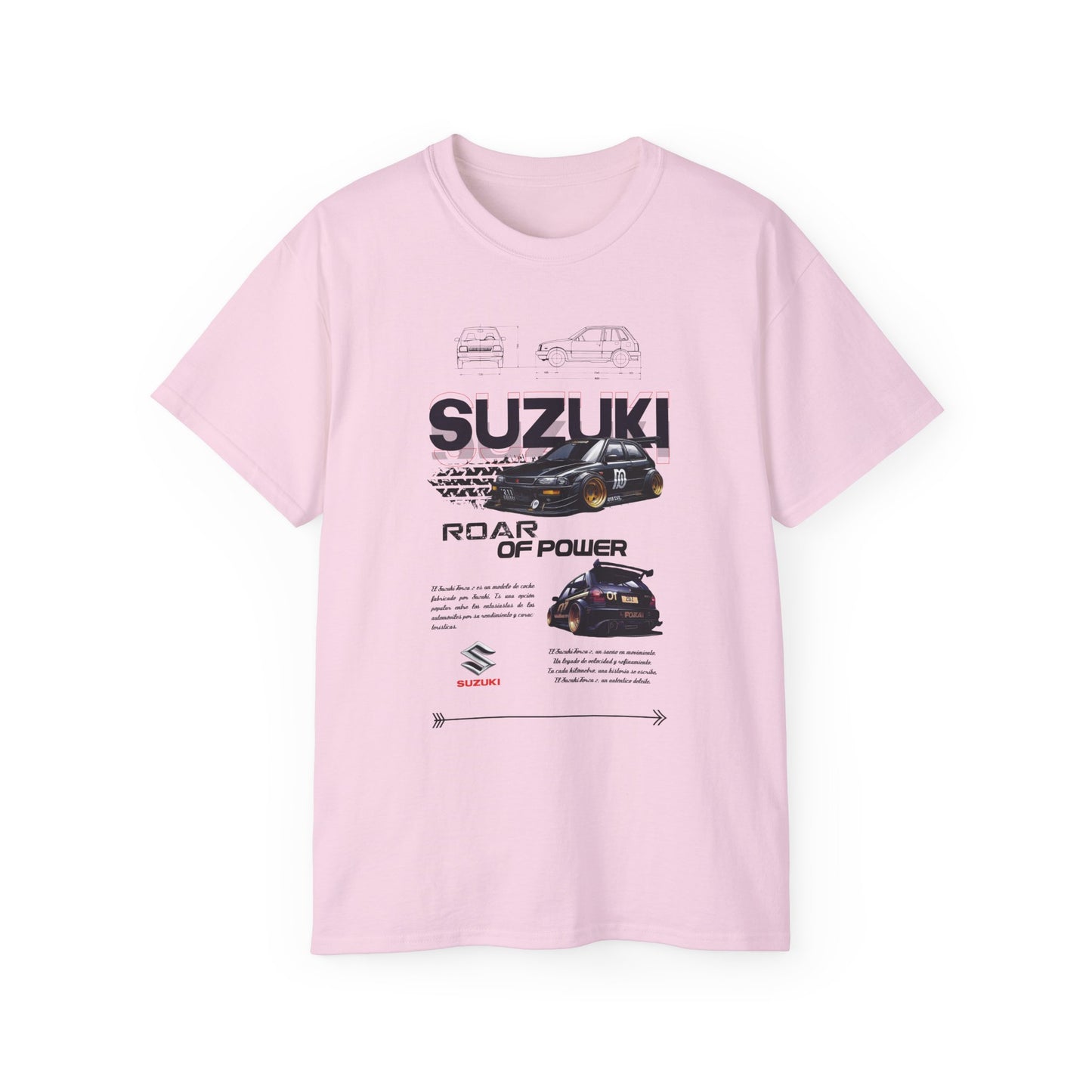 Suzuki Roar of Power Unisex Ultra Cotton Tee - Perfect T-shirt for Car Enthusiasts - CreativeRino