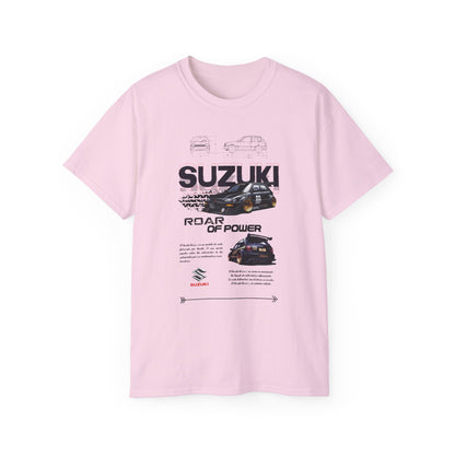 Suzuki Roar of Power Unisex Ultra Cotton Tee - Perfect T-shirt for Car Enthusiasts - CreativeRino