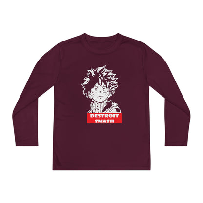 My Hero Academia Youth Long Sleeve Tee - Detroit Smash Anime T-shirt - CreativeRino
