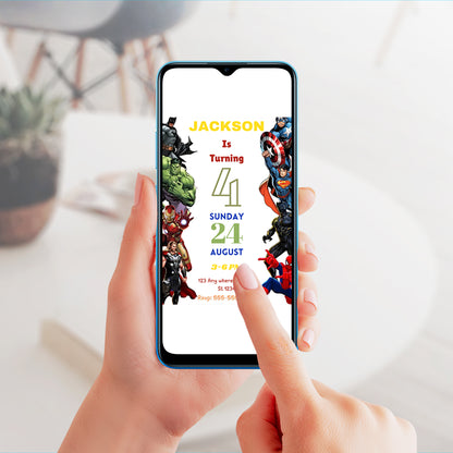 Avengers Secret Wars Birthday Invitation Template - CreativeRino