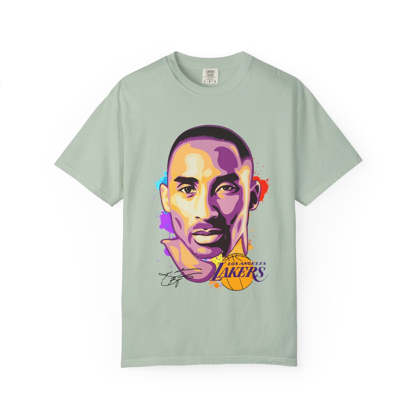 Kobe Bryant Unisex Garment-Dyed T-shirt - Vibrant Basketball Tribute Tee - CreativeRino