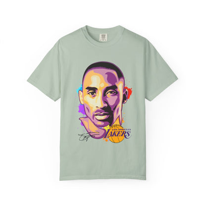 Kobe Bryant Unisex Garment-Dyed T-shirt - Vibrant Basketball Tribute Tee - CreativeRino