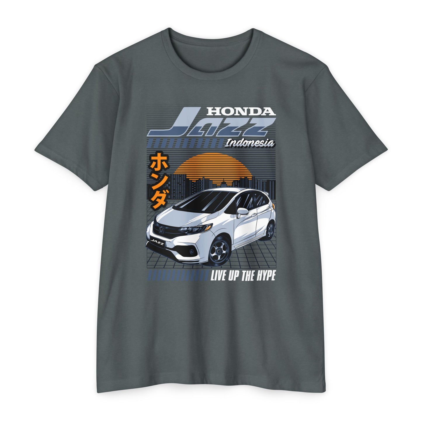 Honda Jazz Graphic Tee - Live Up the Hype - CreativeRino