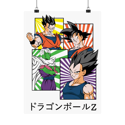 Dragon Ball Z Matte Vertical Poster - Vibrant Anime Wall Art for Fans - CreativeRino